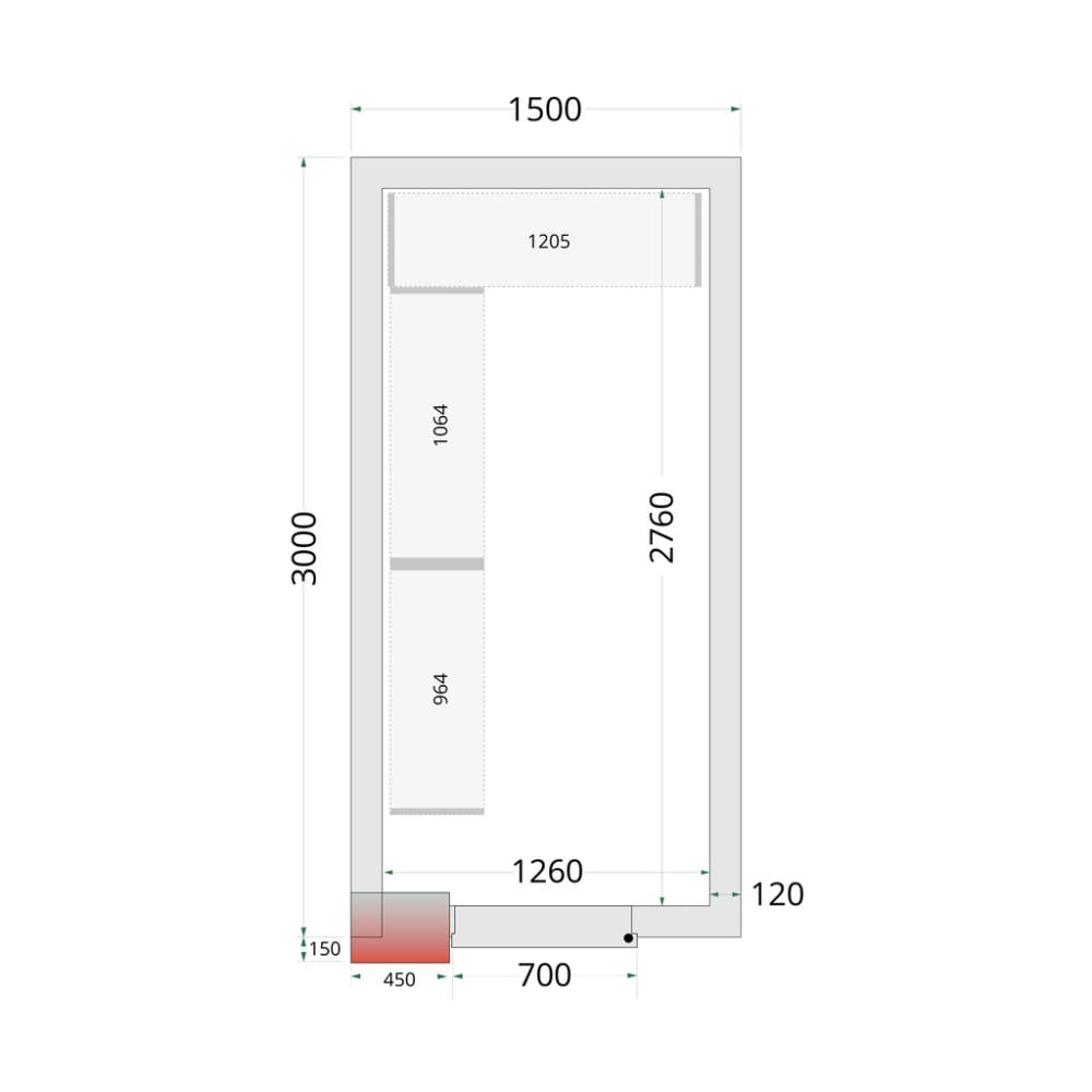 TEFCOLD Shelf Rack System CRNF1530
