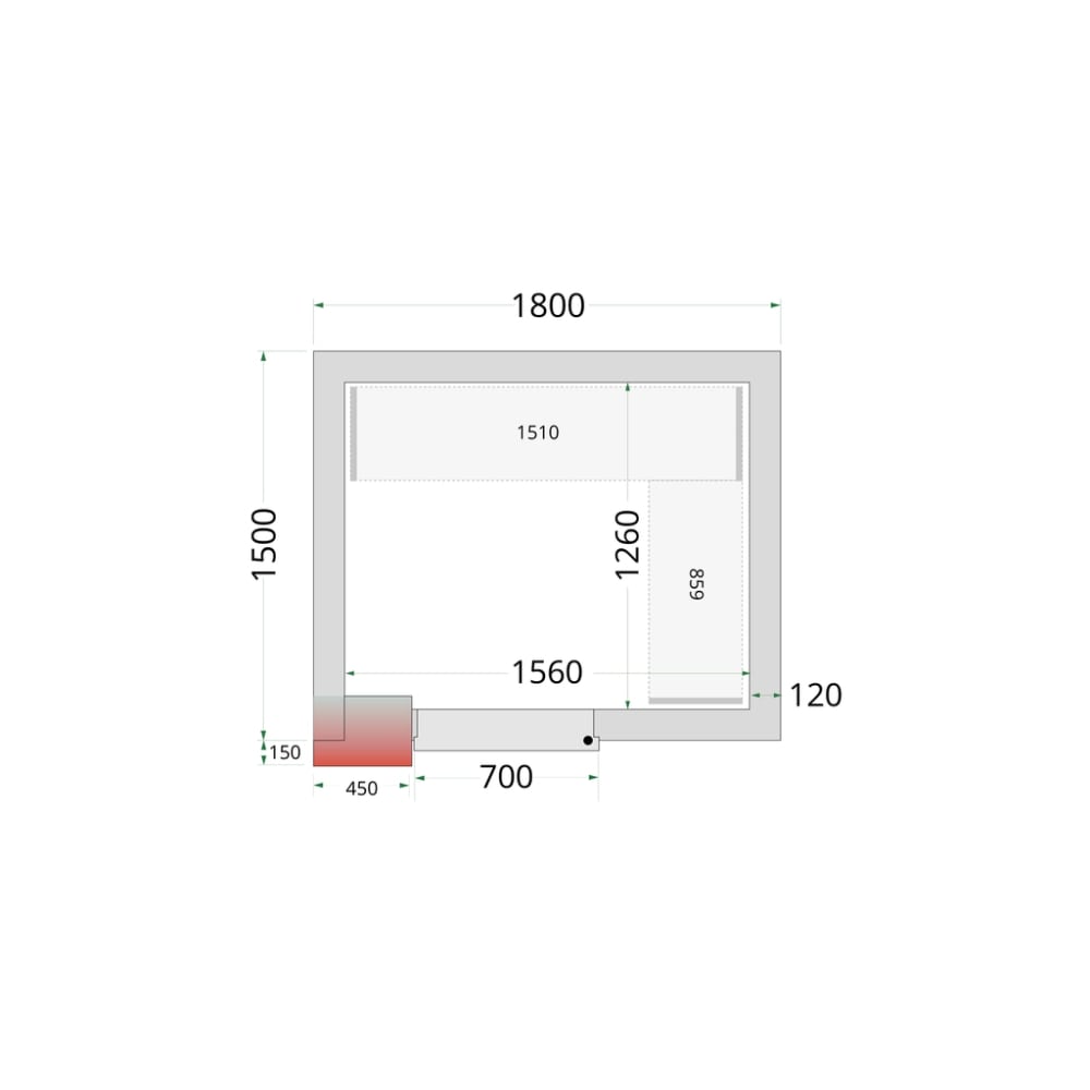 TEFCOLD Shelf Rack System Kit CRNF1815