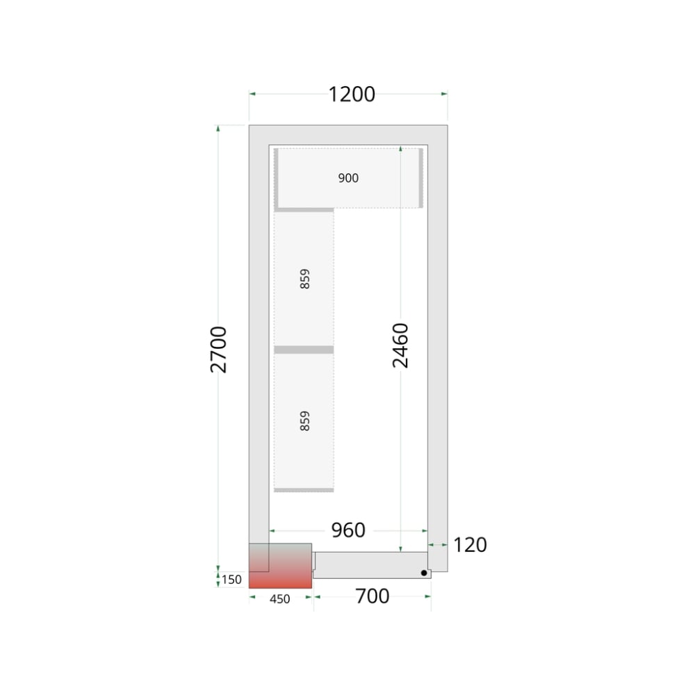 TEFCOLD CRNF1227 Shelf Rack System Kit