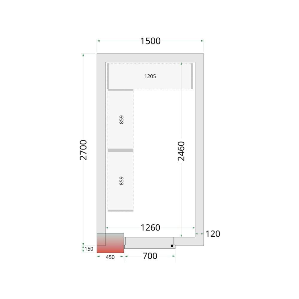 TEFCOLD Shelf Rack System CRNF1527