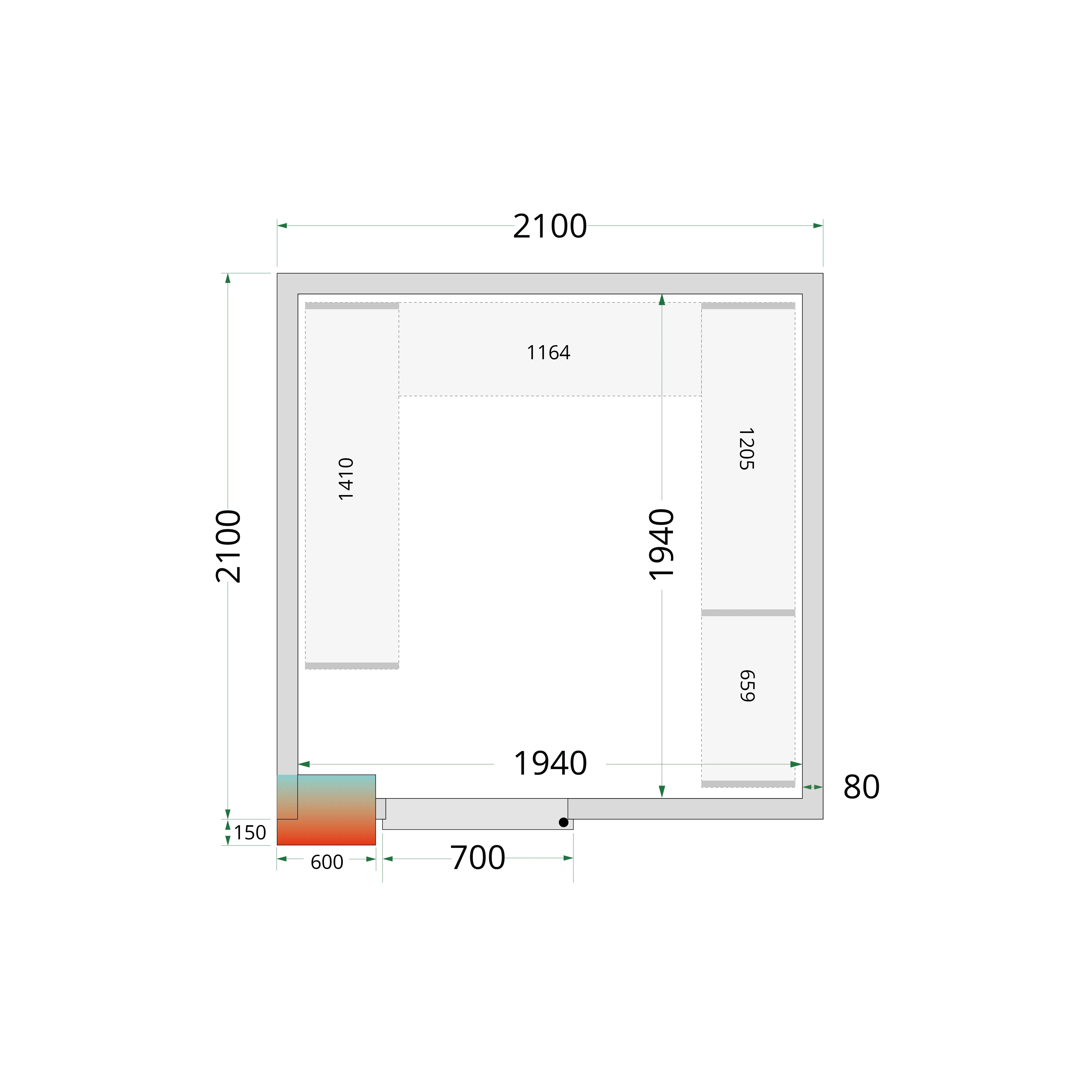 TEFCOLD CR Cold Room Panels 2100/2100/2200